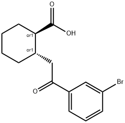 TRANS-2-[2-(3-BROMOPHENYL)-2-OXOETHYL]CYCLOHEXANE-1-CARBOXYLIC ACID