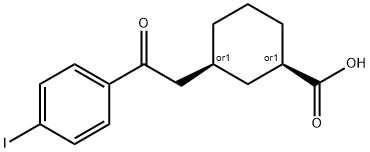 CIS-3-[2-(4-IODOPHENYL)-2-OXOETHYL]CYCLOHEXANE-1-CARBOXYLIC ACID