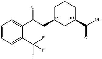 CIS-3-[2-OXO-2-(2-TRIFLUOROMETHYLPHENYL)ETHYL]CYCLOHEXANE-1-CARBOXYLIC ACID