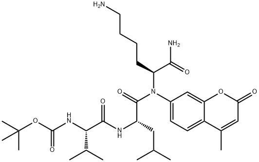 BOC-VAL-LEU-LYS-AMC ACETATE Structural