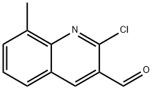 2-CHLORO-8-METHYL-3-QUINOLINE CARBOXALDEHYDE Structural Picture