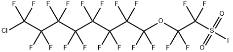 2-[(8-CHLORO-1,1,2,2,3,3,4,4,5,5,6,6,7,7,8,8-HEXADECAFLUOROOCTYL)OXY]-1,1,2,2-TETRAFLUOROETHANESULFONYL FLUORIDE Structural