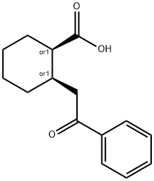 CIS-2-(2-OXO-2-PHENYLETHYL)CYCLOHEXANE-1-CARBOXYLIC ACID Structural