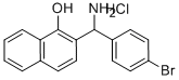 2-[AMINO-(4-BROMO-PHENYL)-METHYL]-NAPHTHALEN-1-OL HYDROCHLORIDE Structural