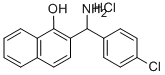 2-[AMINO-(4-CHLORO-PHENYL)-METHYL]-NAPHTHALEN-1-OL HYDROCHLORIDE Structural