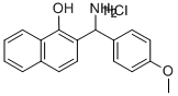 2-[AMINO-(4-METHOXY-PHENYL)-METHYL]-NAPHTHALEN-1-OL HYDROCHLORIDE Structural