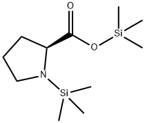 1-(Trimethylsilyl)pyrrolidine-2α-carboxylic acid (trimethylsilyl) ester Structural