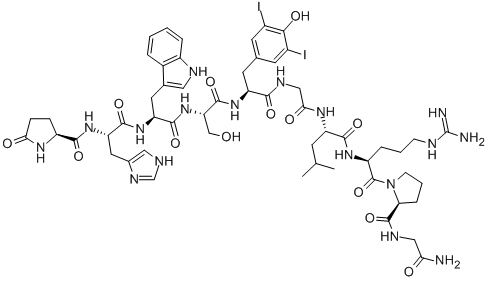 (3,5-DIIODO-TYR5)-LHRH Structural