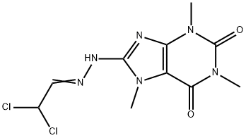 Dichloroacetaldehyde (1,3,7-trimethyl-2,6-dihydro-2,6-dioxo-7H-purin-8-yl)hydrazone