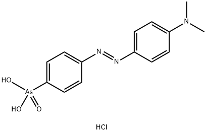 4-(4-DIMETHYLAMINOPHENYLAZO)BENZENEARSONIC ACID HYDROCHLORIDE Structural