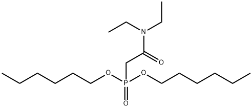 N,N-DIETHYLCARBAMYLMETHYLENEPHOSPHONIC ACID DI-N-HEXYL ESTER Structural