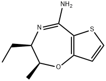 Thieno[2,3-f]-1,4-oxazepin-5-amine, 3-ethyl-2,3-dihydro-2-methyl-, (2S,3R)- (9CI) Structural