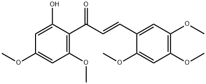 2'-HYDROXY-2,4,4',5,6'-PENTAMETHOXYCHALCONE Structural