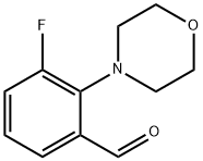 3-FLUORO-2-(N-MORPHOLINO)-BENZALDEHYDE Structural