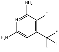 2,6-DIAMINO-3-FLUORO-4-(TRIFLUOROMETHYL)PYRIDINE Structural