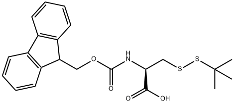 FMOC-CYS(STBU)-OH Structural