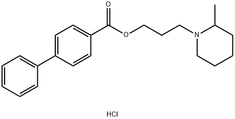 4-Biphenylcarboxylic acid, 3-(2-methylpiperidino)propyl ester, hydrochloride