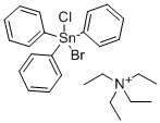 Ethanaminium, N,N,N-triethyl-, (TB-5-12)-bromochlorotriphenylstannate( 1-)