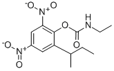 2-sec-Butyl-4,6-dinitrophenyl-N-ethylcarbamate Structural