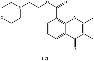 2,3-Dimethylchromone-8-carboxylic acid morpholinoethyl ester hydrochlo ride