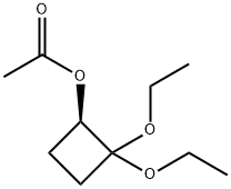 Cyclobutanol, 2,2-diethoxy-, acetate, (1R)- (9CI) Structural