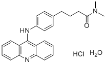 Butyramide, 4-(p-(9-acridinylamino)phenyl)-N,N-dimethyl-, hydrochlorid e, hydrate