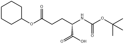 Boc-L-glutamic acid 5-cyclohexyl ester Structural