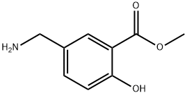 5-AMINOMETHYL-2-HYDROXY-BENZOIC ACID METHYL ESTER Structural