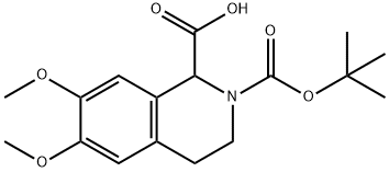 6,7-DIMETHOXY-3,4-1H-ISOQUINOLINE-1-DICARBOXYLIC ACID 2-TERT-BUTYL ESTER Structural