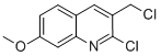 2-CHLORO-3-(CHLOROMETHYL)-7-METHOXYQUINOLINE Structural