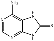 6-amino-1,7-dihydro-8H-purine-8-thione Structural