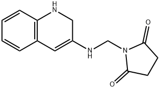 Succinimide, N-(1,2-dihydro-3-quinolylaminomethyl)- Structural