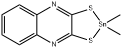 (2,3-Quinoxalinyldithio)dimethyltin Structural