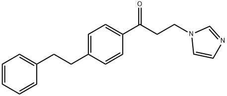 1-Propanone, 3-(1H-imidazol-1-yl)-1-(4-(2-phenylethyl)phenyl)- Structural