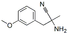 Benzenepropanenitrile, alpha-amino-3-methoxy-alpha-methyl- (9CI) Structural