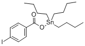 Benzoic acid, p-iodo-, tributylstannyl ester Structural