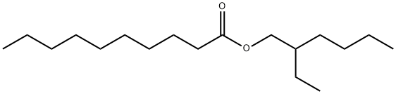 2-ethylhexyl decanoate Structural