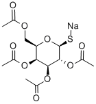 1-Thio-2,3,4,6-tetra-O-acetyl-β-D-galactose sodiumsalt Structural