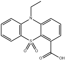 10-Ethylphenothiazine-4-carboxylic acid-5-dioxide Structural