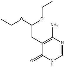 6-Amino-5-(2,2-diethoxyethyl)pyrimidin-4-ol Structural