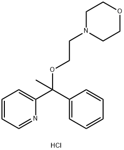 4-(2-(alpha-Methyl-alpha-(2-pyridyl)benzyloxy)ethyl)morpholine hydroch loride Structural