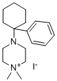 1,1-Dimethyl-4-(1-phenylcyclohexyl)piperazinium, iodide Structural