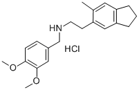 N-(3,4-Dimethoxybenzyl)-5-methylindan-6-ethylamine, hydrochloride Structural