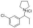 Pyrrolidine, 1-(m-chloro-alpha-ethylbenzyl)-, hydrochloride