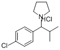 1-(p-Chloro-alpha-isopropylbenzyl)pyrrolidine hydrochloride Structural