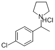 (p-Chloro-alpha-methylbenzyl)pyrrolidine hydrochloride