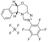 (5AS, 10BR)-(-)-5A,10B-DIHYDRO-2-(PENTAFLUOROPHENYL)-4H,6H-INDENO[2,1-B][1,2,4]TRIZOLO[4,3-D][1,4]OXAZINIUM TETRAFLUOROBORATE