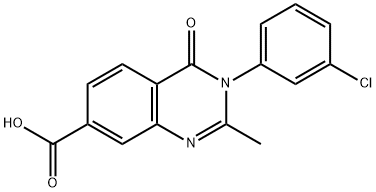 7-Quinazolinecarboxylic acid, 3,4-dihydro-3-(3-chlorophenyl)-2-methyl- 4-oxo-