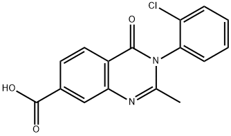 3-(2-Chlorophenyl)-2-methyl-4-oxo-3,4-dihydro-7-quinazolinecarboxylic  acid