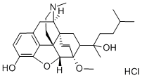 Morphinan-3-ol, 6,14-endoetheno-4,5-alpha-epoxy-7-(2-hydroxy-5-methyl- 2-hexyl)-6-methoxy-17-methyl-, hydrochloride